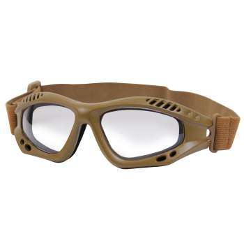 Rothco Coyote Brown VenTec Tactical Goggles Anti-Scratch/Fog Lenses 