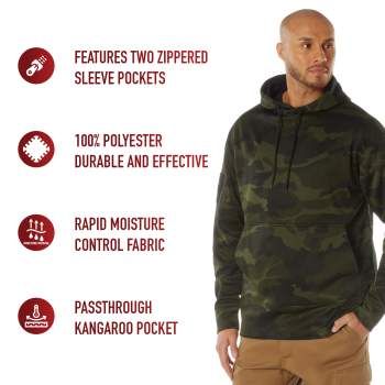 Rothco Concealed Carry Midnight Camo Hoodie