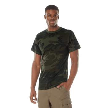 Green camouflage cheap shirt