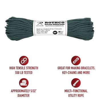 Rothco Nylon Paracord Type III 550 LB