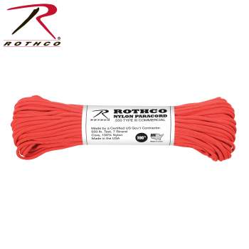 Rothco Polyester 7 Strand 550 lb pound Paracord in Rose Pink  30700