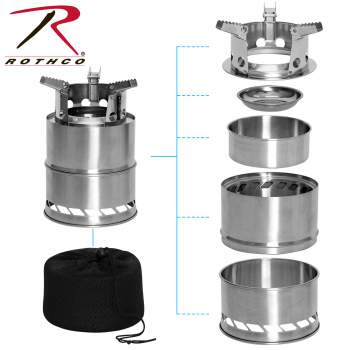 Portable Camping Commando Cooker Lightweight Foldable Steel Outdoor Pocket Stove Portable Camping Commando Cooker Lightweight Foldable Steel Outdoor Pocket Stove