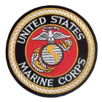 Deluxe Round USMC Patch, marines patch, usmc patch, patch, patches, rothco patch, military patch, military patches