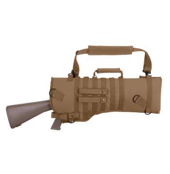 tactical rifle scabbard modular molle coyote brown rothco 15911 