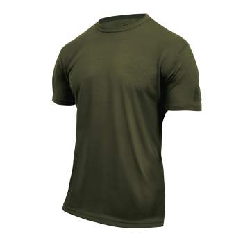 Rothco Tactical Athletic Fit T-Shirt With Hook & Loop USA Patch 
