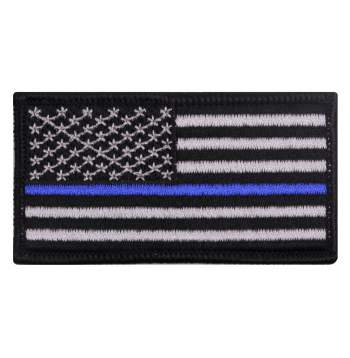 Thin Blue Line American Flag Patch