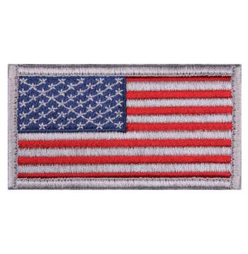 Black and Red American Flag Patch 4 Inch