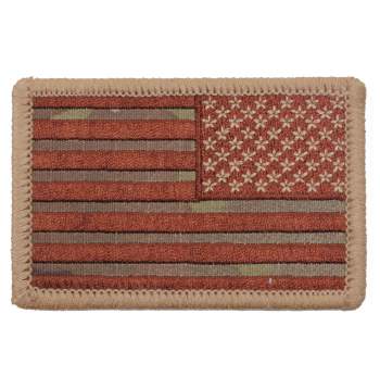 EmbTao USA Map Shape American Flag Embroidered Iron on Sew Patch