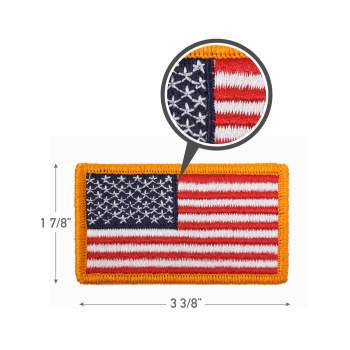 US MADE American Flag Embroidered Patch Multiple Sizes 