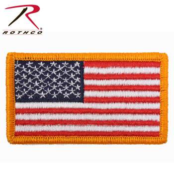 tactical usa american us flag patch with hook backing khaki rothco 17782