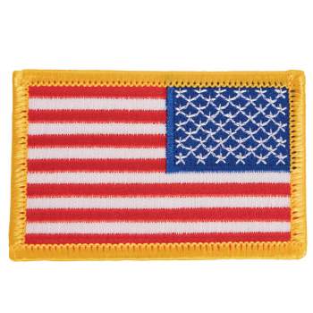 American Flag, USA, Embroidered, Iron On or Sew
