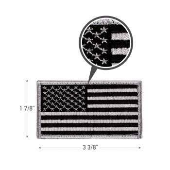 Rothco American Flag Patch Black/ Khaki - SAVELIVES