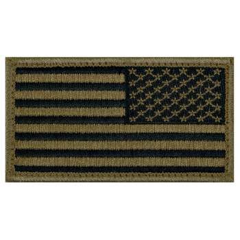 ROTHCO US flag velcro patch BLACK/GREEN