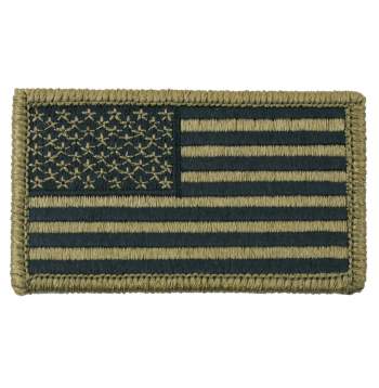 Rothco Iron on / Sew on Embroidered US Flag Patch