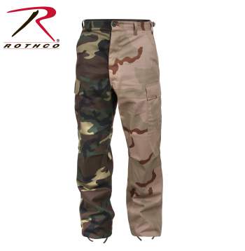 half and half camo pants