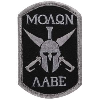 morale patch, patches, hook & loop patches, patches, military patches, tactical patches, airsoft patches, airsoft, tactical gear, molon labe, airsoft morale patch, rothco patch, rothco molon labe patch,  spartan patch, come and take it,