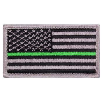 Morale patch, patch, US Flag, Thin Green Line, Thin Green Line Flag, Velcro patch, airsoft patch, park ranger merchandise, thin green line merchandise, thin green line clothing, thin green line apparel, paint ball patch, morale velcro patch, hat patch, vest patch, 