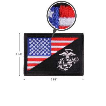 Tactical USA Flag Marine Corps Military Morale Patch 