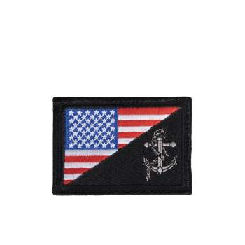 ROTHCO US flag velcro patch BLACK/GREEN