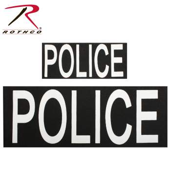 Rothco Police Patch Set Of Two W Hook Back Rothco Police Patch Set Of Two W Hook Back