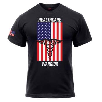 Rothco Healthcare Warrior US Flag T-Shirt - Black, medical symbol, nurse symbol, health symbol, doctor symbol, hospital symbol, Caduceus, Caduceus symbol, medical Caduceus, Caduceus shirt, healthcare shirts, t-shirt for medical, medical shirt, Caduceus T-Shirt, Ferris Bueller's Day Off Shirt, Cameron's Shirt, Cameron shirt, Cameron Shirt from Ferris Bueller's Day Off, graphic shirt, medical symbol shirt, healthcare support shirt, healthcare respect shirt, healthcare warrior, nurse shirt, hospital shirt, healthcare support shirt, t shirt, tee shirt, american flag shirt, american shirt, patriotic shirt, patriotic clothing, flag shirt, us flag shirt, u.s. flag shirt, 4th of july shirt