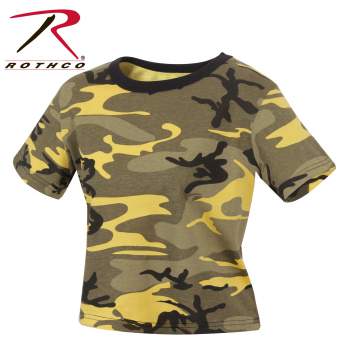 red camo crop top