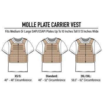 Vest size cheap