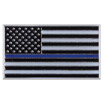 Rothco Thin Blue Line Flag Pin, thin blue line, thin blue line flag, blue line police, blue line flag pin, thin blue line pin, thin blue line pins, thin blue line USA flags pin, flag pin, thin blue line flag pin