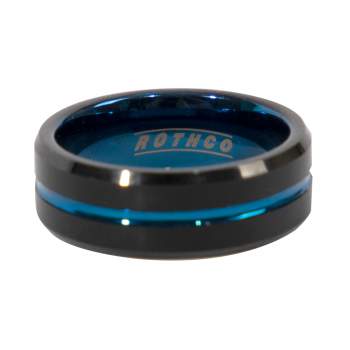 Ademen fenomeen bungeejumpen Rothco Tungsten Carbide Thin Blue Line Ring