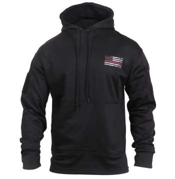 Rothco Thin Red Line Concealed Carry Hoodie, Thin Red Line, Thin Red Line Flag, TRL, Concealed Carry Hoodie, Thin Red Line Concealed Carry Hoodie, Thin Red Line Hoodie, Red Line Hoodie, Thin Red Line Sweatshirt, Hoodie, Red Line, Rothco, cc hoodie, ccw, sweatshirt, ccw sweatshirt, Thin Red Stripe, Thin Red Stripe Jacket, Thin Red Stripe Hoodie