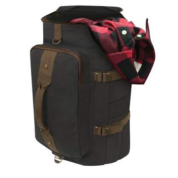 Canvas duffle bag backpack best sale