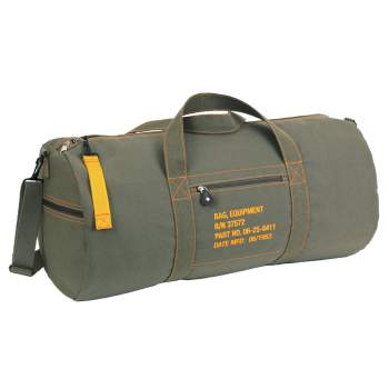 US Army Canvas Equipment Bag Reisetasche Umhängetasche Schultertasche Black 24" 