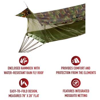 Enclosed hammock outlet