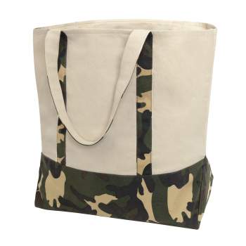 Camo canvas outlet tote bag