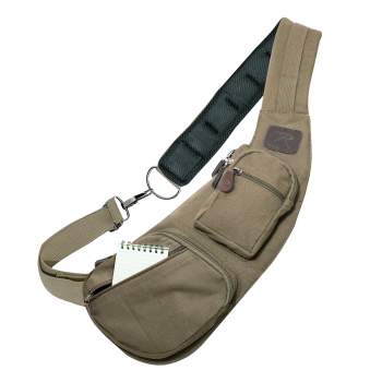 Versatile canvas sling bag clearance