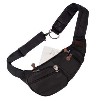 Sling Crossbody Backpack Shoulder Bag Men Women Leather Chest Purse Fanny  Pack 