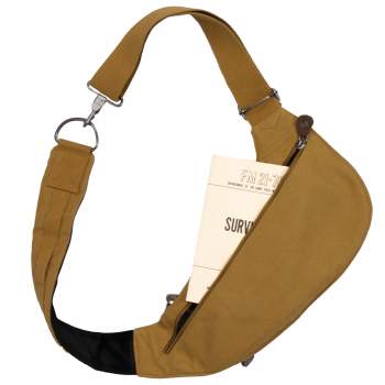 Canvas shoulder top sling bag