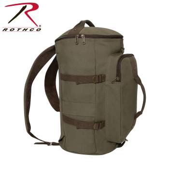 canvas duffle backpack