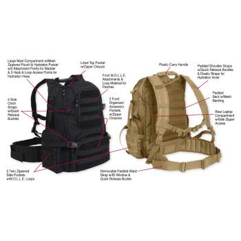 Rothco 3 discount day assault pack