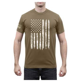 Louisville KY American Flag Skyline Distressed' Men's T-Shirt