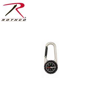 Rothco,carabiner compass,mini compass,keychain carabiner,clip carabiner,carabiner clip,carabiner key,carabiners,carabiner,carabiner with compass