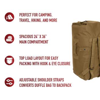 Rothco G.I. Type Enhanced Double Strap Duffle Bag