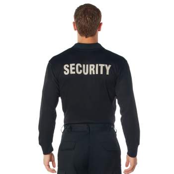 Long sleeve security polo shirts clearance