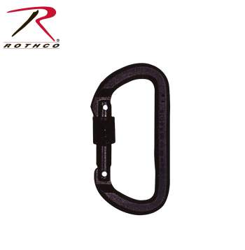 Rothco,lock carabiner,clip carabiner,karabiners,rock climbing equipment,climbing equipment,climbing gear,carabiners,karabiner,carabiner,black carabiner,rappelling gear,silver carabiner