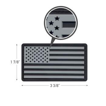 Rothco Embroidered Us Flag Patch With White Border 2777
