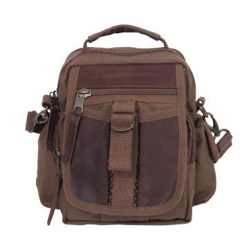 Rothco Vintage Canvas & Leather Travel Shoulder Bag | Rothco