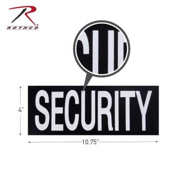 Tactical Security Patch Black With Hook Backing Rothco 17785 