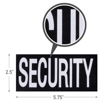 Moordyses Large Patches for Jackets, Armed Security Officer Patch, Security  Patches Velcro for Vest, Security Guard Accessories, Security Officer