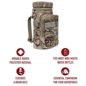 Rothco MOLLE Compatible Water Bottle Pouch