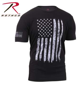 t shirt with flag on sleeve